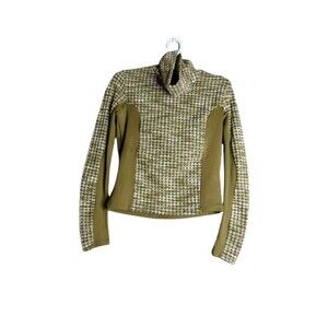 Nike Pro Hyperwarm Army Green Turtle Neck Top Sz SMALL Long Sleeve Shirt
